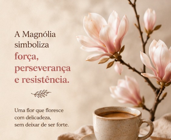 A Magnólia simboliza força, perseverança e resistência